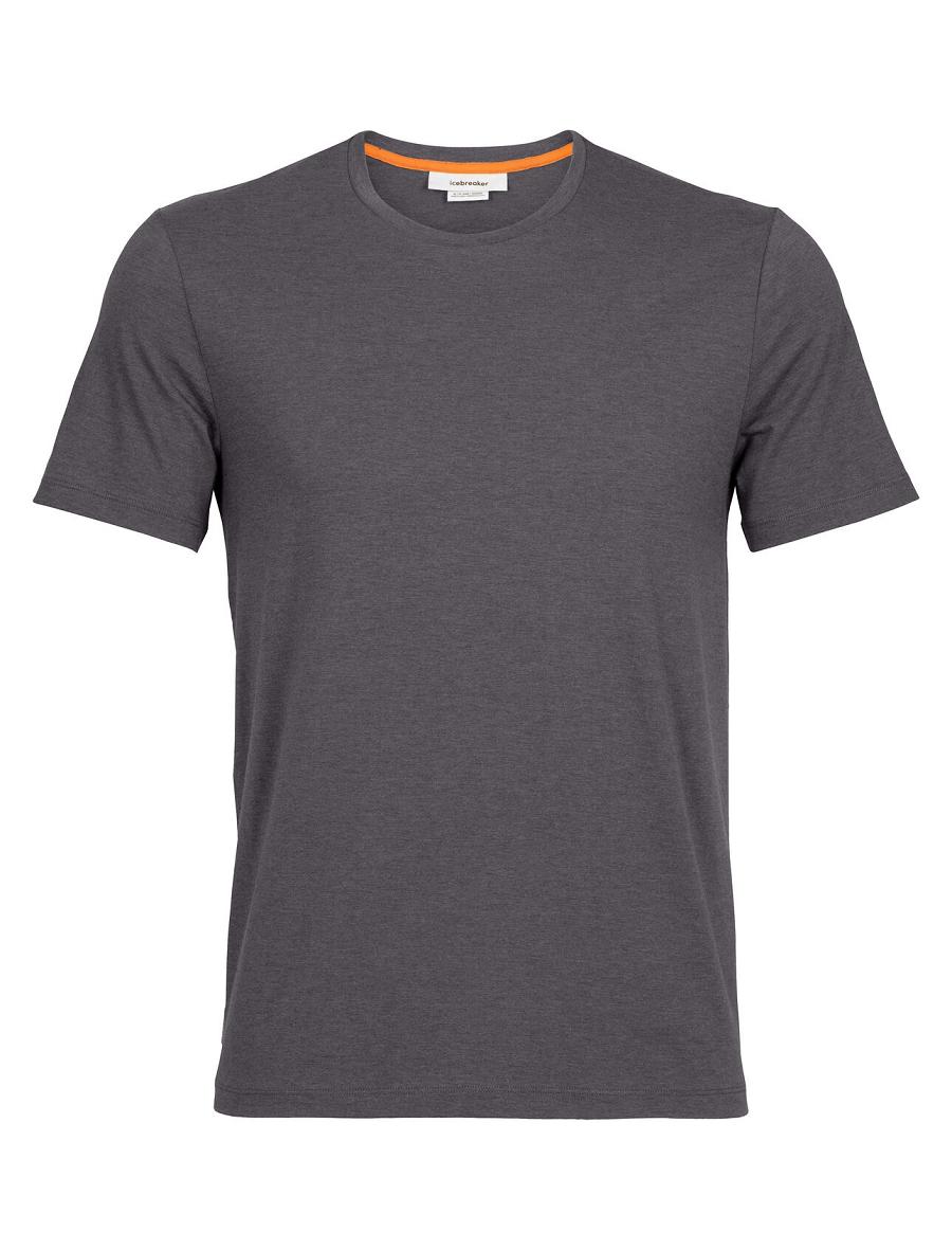 Men's Icebreaker Merino Central Classic Short Sleeve T Shirts Monsoon | CA 1803YXFU